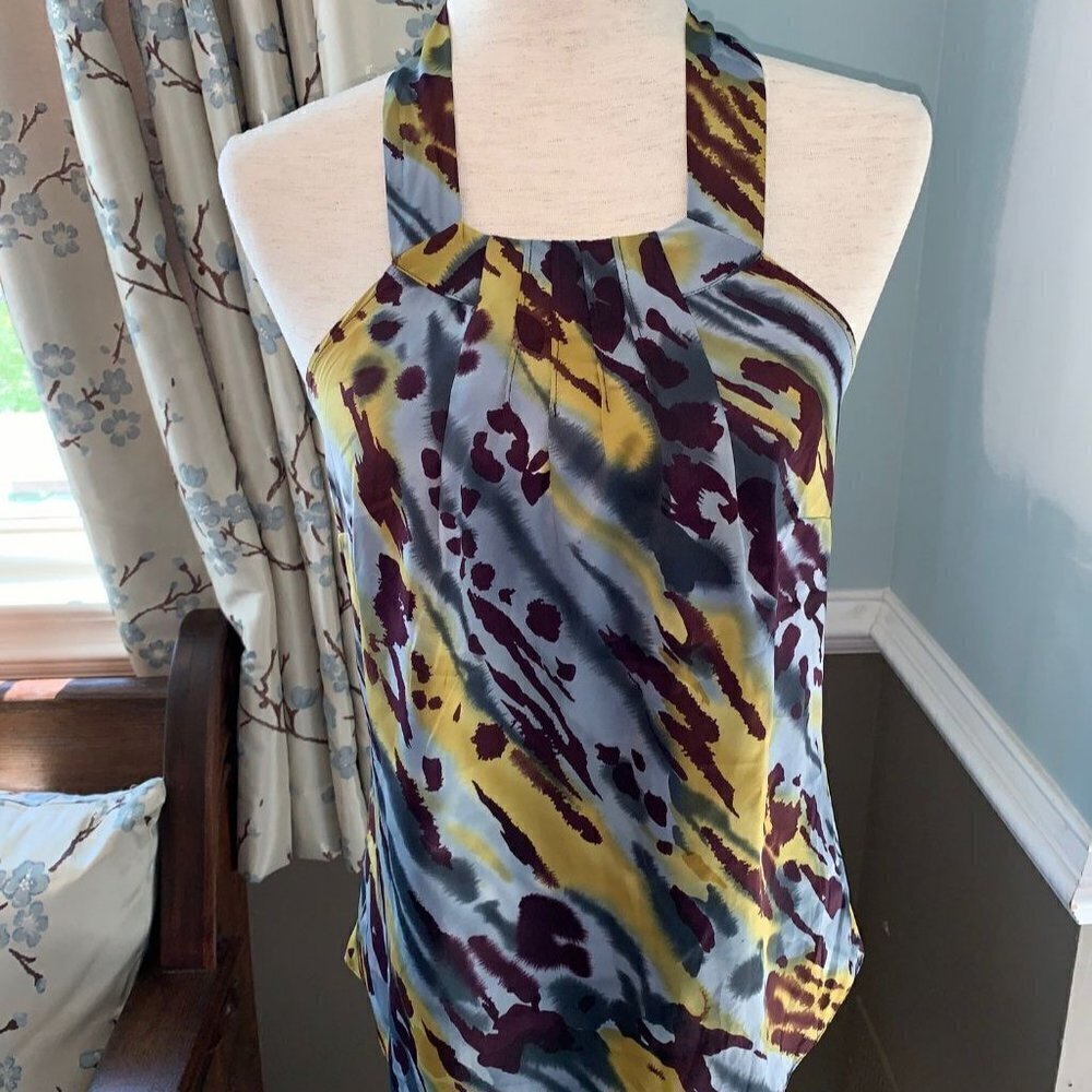 The Limited Halter Top Abstract Print